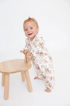 Pretty Woodland Ruffle Sleeve Romper -Baby Product Shop 100F3WOO F23 LIFESTYLE 5