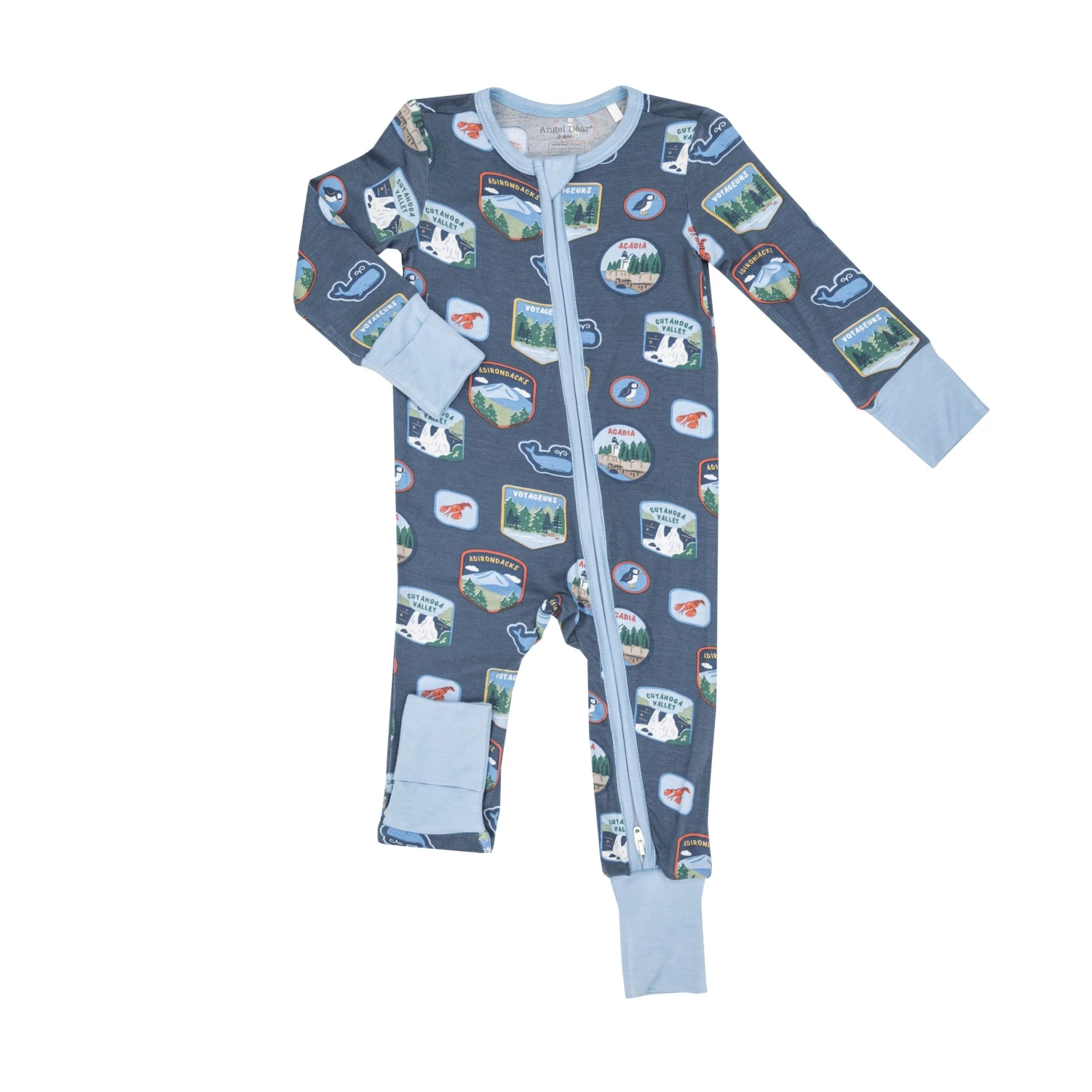 National Parks Patches New England 2-Way Zipper Romper 3 National Parks Patches New England 2-Way Zipper Romper