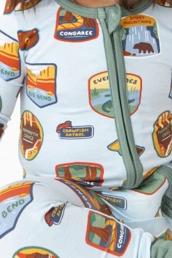National Parks Patches Southeastern 2-Way Zipper Romper -Baby Product Shop 126F3NPS F23 LIFESTYLE 1