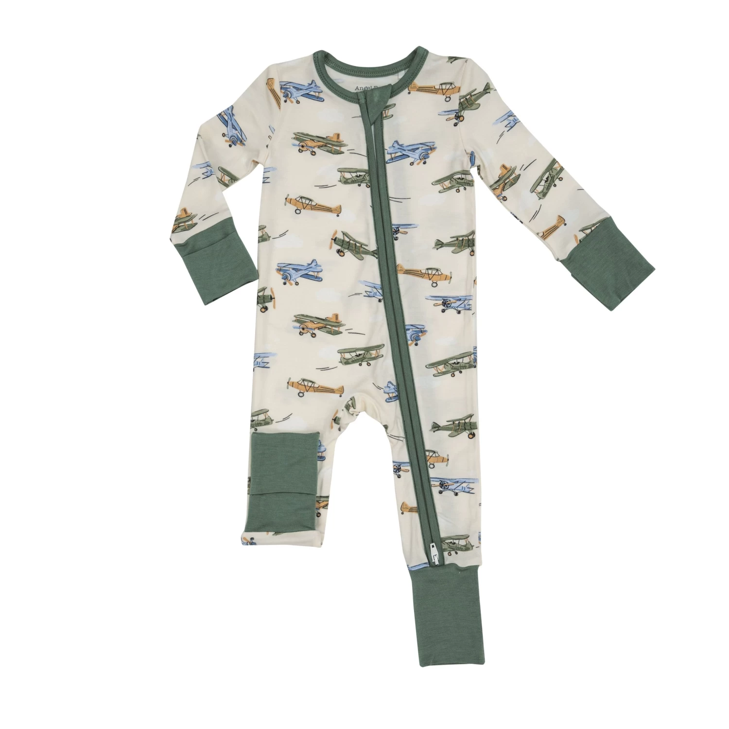 Vintage Airplanes 2-Way Zipper Romper 3 Vintage Airplanes 2-Way Zipper Romper