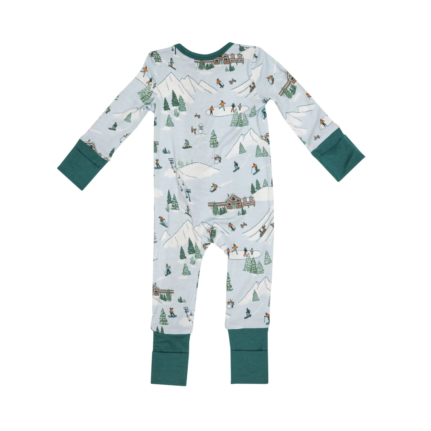 Winter Fun Skiing 2-Way Zipper Romper 4 Winter Fun Skiing 2-Way Zipper Romper - Image 2