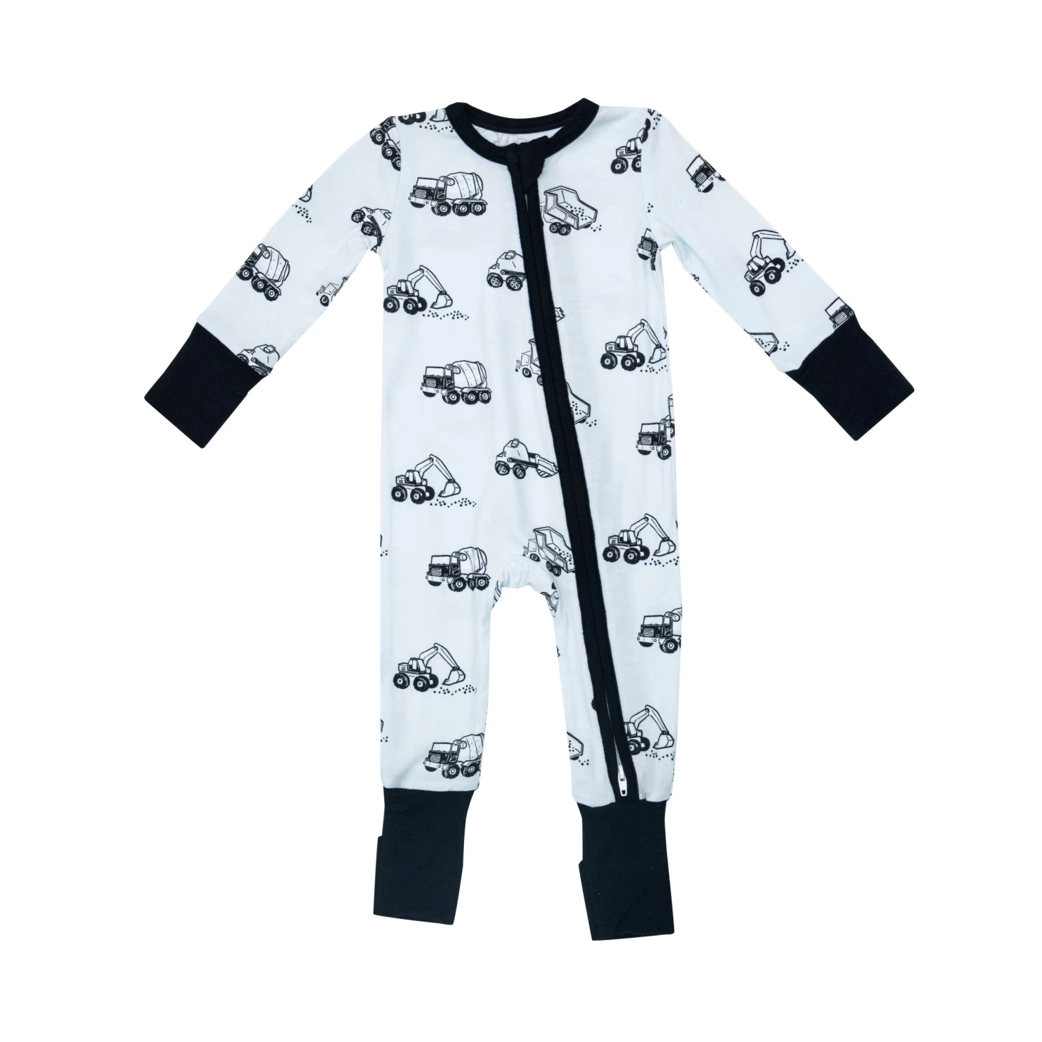 Earth Movers Two Way Zipper Romper 3 Earth Movers Two Way Zipper Romper