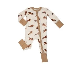 Horses Two Way Zipper Romper -Baby Product Shop 126S3HOB