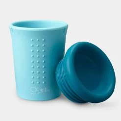 12oz Oh! Cup Sky Blue | Teal 7 12oz Oh! Cup Sky Blue | Teal -Baby Product Shop 12oz oh cup sky blue teal silikids lil tulips 30921112944758