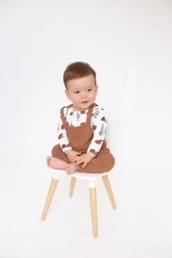 Brown Bears Thermal Long Sleeve Bodysuit -Baby Product Shop 147F3BRB F23 LIFESTYLE 4