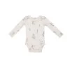 Wispy Floral Ribbed Long Sleeve Bodysuit -Baby Product Shop 147F3WIF