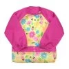 Green Sprouts Snap + Go® Easy-wear Long Sleeve Bib Pink Bee Floral -Baby Product Shop 1558703953