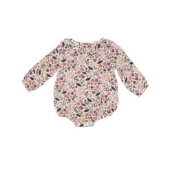 Acorn Floral Ruffle Collar Bubble One Piece