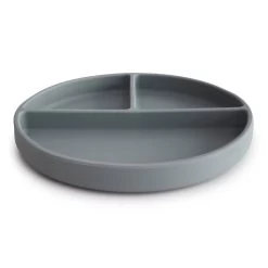 Mushie Divided Silicone Suction Plate (Stone) -Baby Product Shop 2 Silicone plate sideview STONEcopy 1200x f704c045 fcc8 4b12 b6cb 1abdfd6a35e1