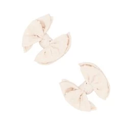 2PK Baby Shab Clips: Oatmeal Dot