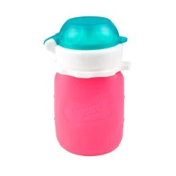 Pink Squeasy Silicone Pouch -Baby Product Shop 3.5oz Pink 3