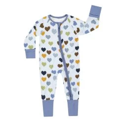 Blue Little Love Bamboo Baby Pajamas
