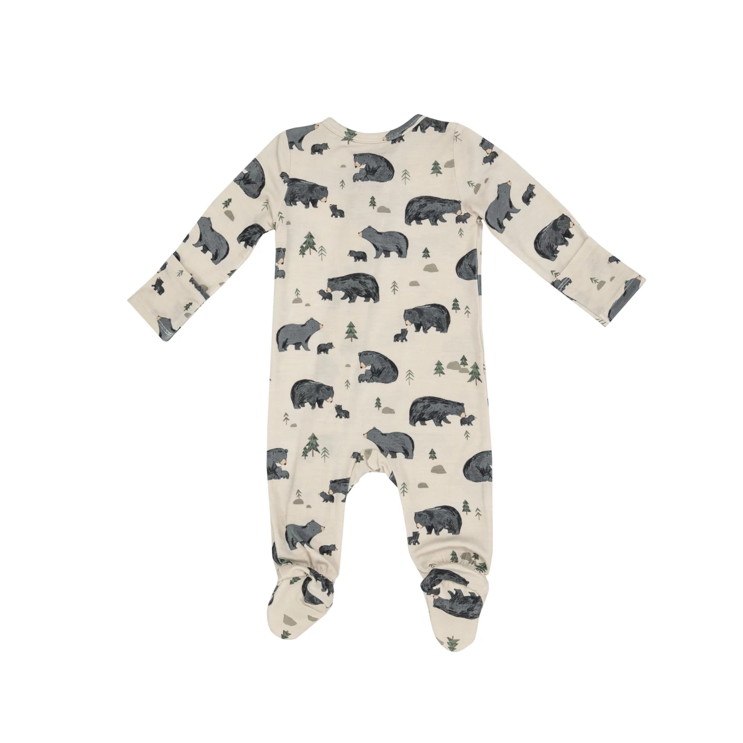 Black Bear 2-Way Zipper Footie 4 Black Bear 2-Way Zipper Footie - Image 2