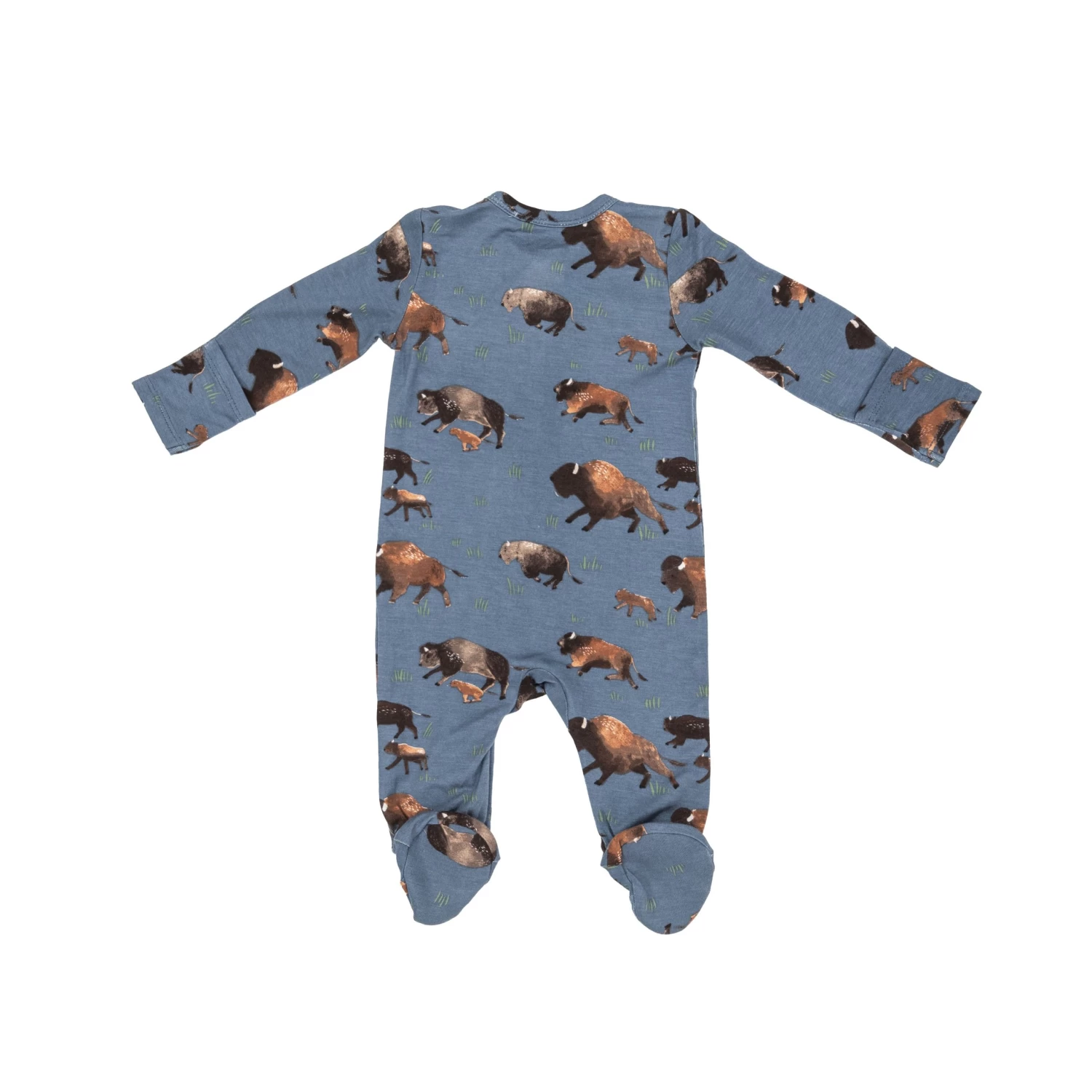 Bison 2-Way Zipper Footie 4 Bison 2-Way Zipper Footie - Image 2