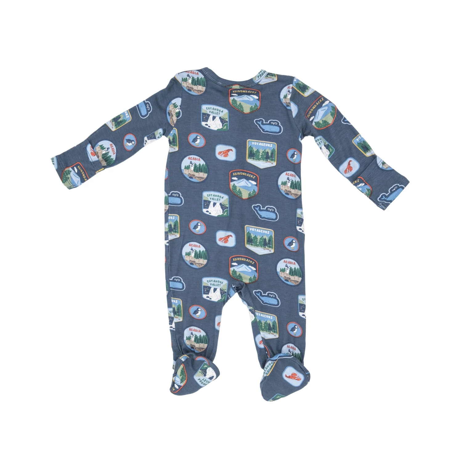 National Parks Patches New England 2-Way Zipper Footie 4 National Parks Patches New England 2-Way Zipper Footie - Image 2