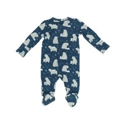 Night Sky Bears 2-Way Zipper Footie -Baby Product Shop 651F3NSB V2