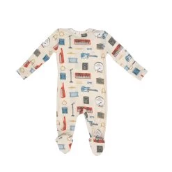 Rock Band Gear 2-Way Zipper Footie -Baby Product Shop 651F3ROC V2