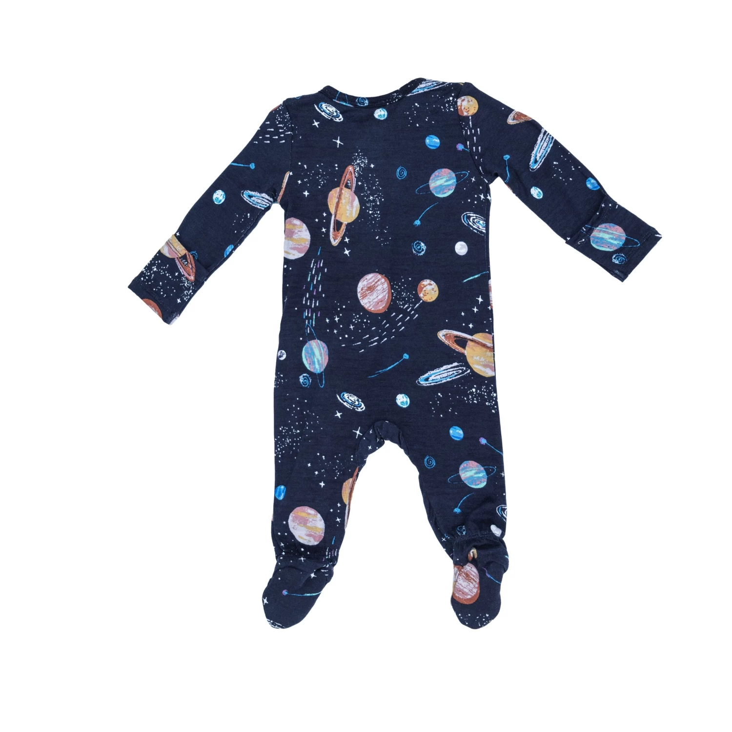 Solar System 2-Way Zipper Footie 4 Solar System 2-Way Zipper Footie - Image 2