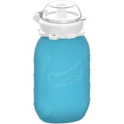 Blue Squeasy Silicone Pouch