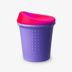 8oz Silicone Kids To-Go Cup (Pink/Purple)