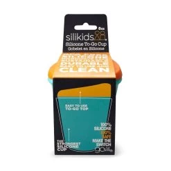 8oz Silicone Kids To-Go Cup (Sea/Orange) -Baby Product Shop 8oz silicone kids to go cup sea orange default silikids silikids lil tulips 14508821643382