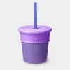 8oz Silicone Straw Cup - Purple -Baby Product Shop 8oz silicone straw cup purple silikids silikids lil tulips 30921263972470