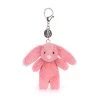 JELLYCAT Bashful Bunny Pink Bag Charm -Baby Product Shop BB4PBC Bashful Pink Bunny Bag Charm 1