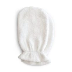 Mushie Organic Cotton Bath Mitt 2-Pack (Pearl)
