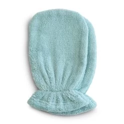 Mushie Organic Cotton Bath Mitt 2-Pack (Sea Mist)