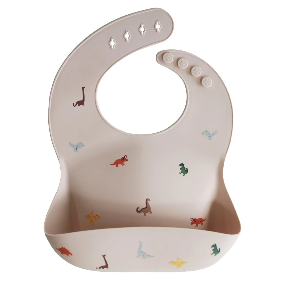 Mushie Silicone Baby Bib (Dinosaurs) 3 Mushie Silicone Baby Bib (Dinosaurs)