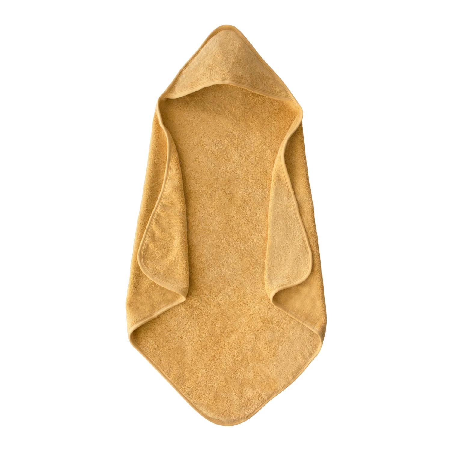 Mushie Organic Cotton Baby Hooded Towel (Fall Yellow) 3 Mushie Organic Cotton Baby Hooded Towel (Fall Yellow)