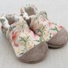 Hummingbird Floral Organic Slippers -Baby Product Shop HummingbirdFloral2