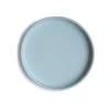Mushie Classic Silicone Suction Plate (Powder Blue) -Baby Product Shop Powder Blue Silicone Plate Top scaled 1