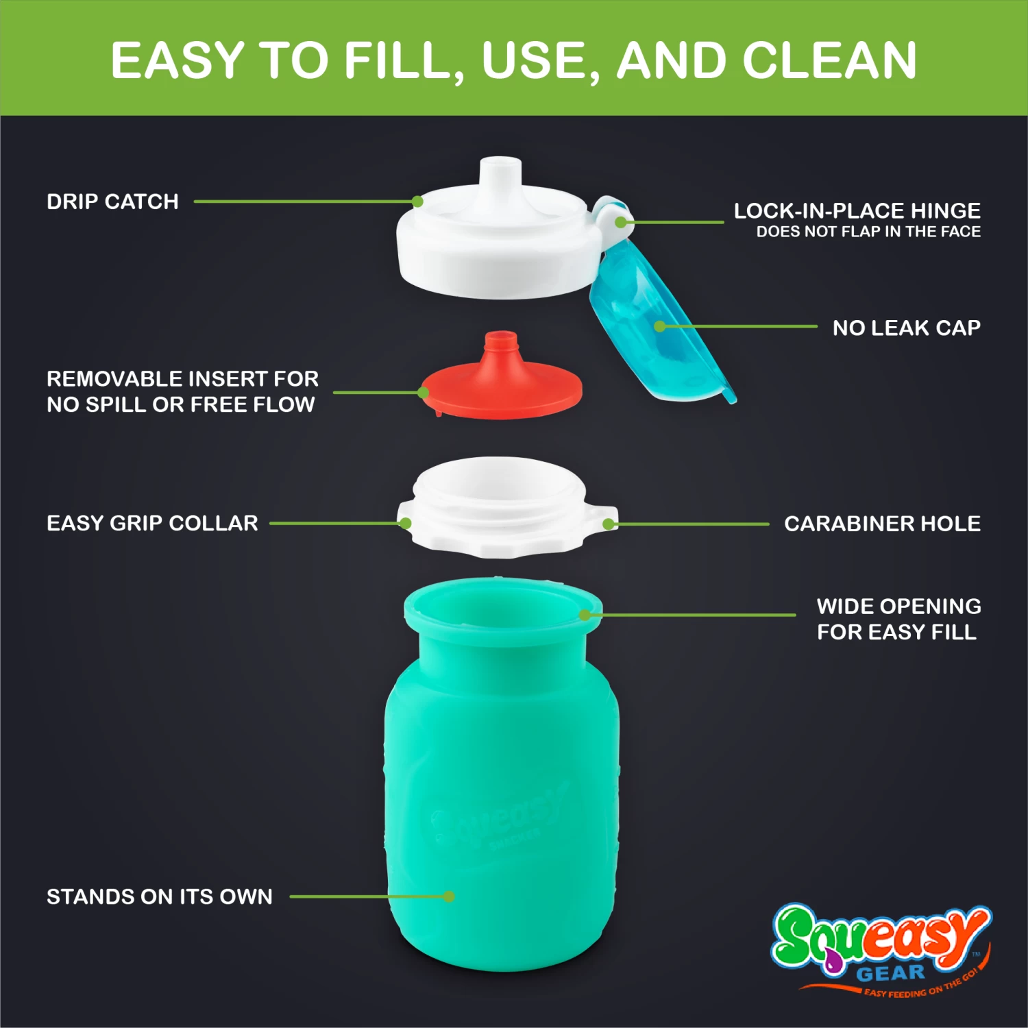 Aqua Squeasy Silicone Pouch 4 Aqua Squeasy Silicone Pouch - Image 2