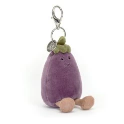 JELLYCAT Vivacious Eggplant Bag Charm