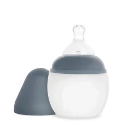 Baby Bottle 5 Oz Medium Flow Blue Grey