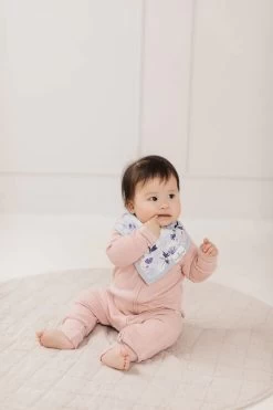Bandana Bib Set - Ink Floral -Baby Product Shop bandana bib set ink floral loulou lollipop lil tulips 29968933322870