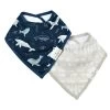Bandana Bib Set - Whales -Baby Product Shop bandana bib set whales loulou lollipop lil tulips 29569060405366