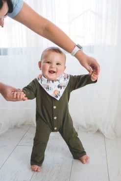 Bison Bandana Bibs -Baby Product Shop bison bandana bibs copper pearl lil tulips 13624738709622