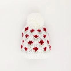 Bitty Blooms Holiday Knit Beanie Hat