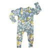 Blue Daisy Bamboo Convertible Romper Sleeper Pajamas -Baby Product Shop blue daisy bamboo convertible romper sleeper pajama baby emerson and friends baby toddler clothing lil tulips 29971140477046