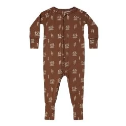 Cabin In Woods Zip Romper