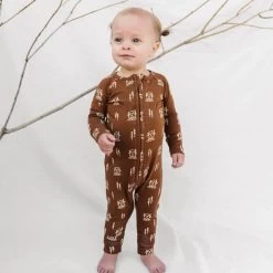 Cabin In Woods Zip Romper -Baby Product Shop cabin in woods zip romper brave little ones lil tulips 29981119250550