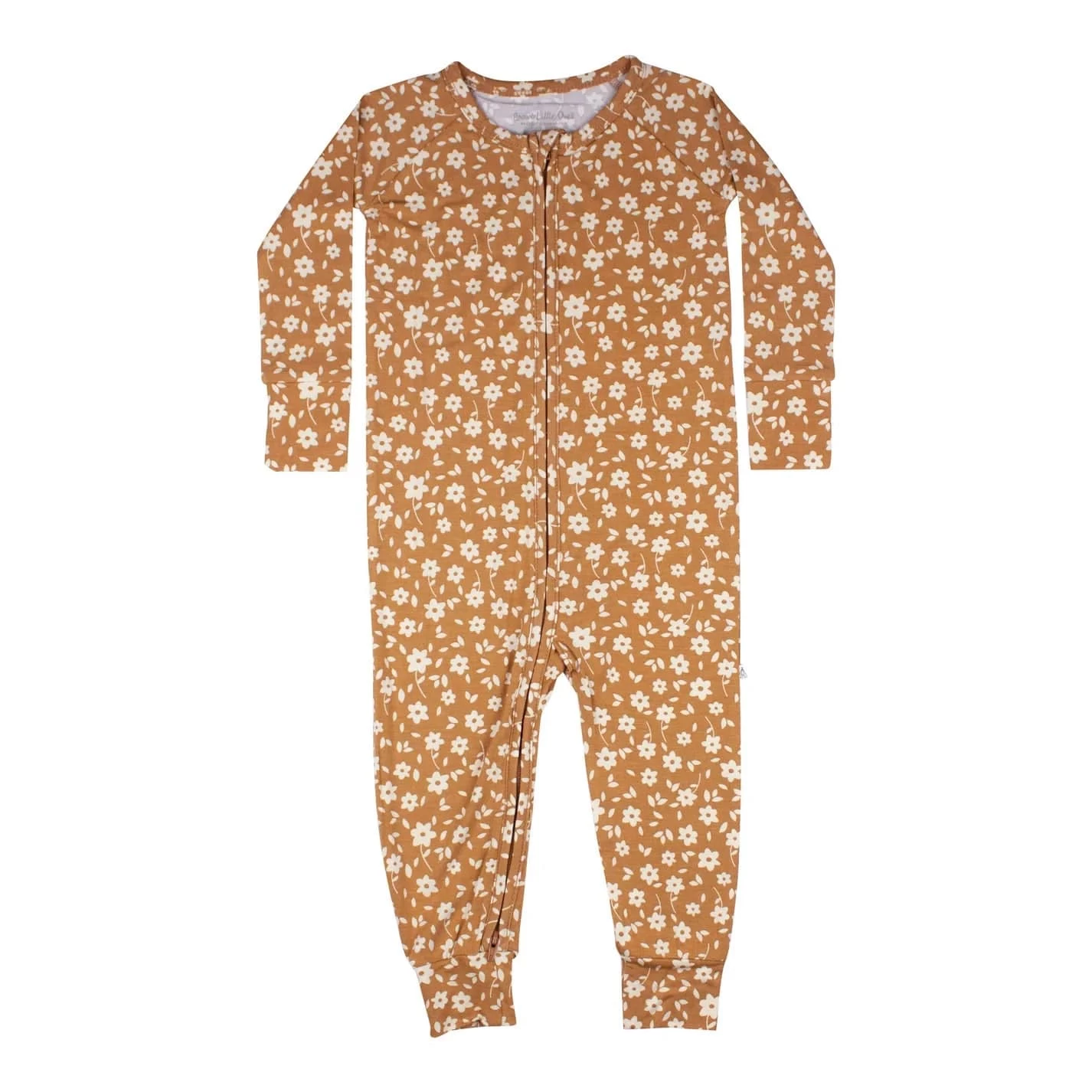 Camel Floral Zip Romper 3 Camel Floral Zip Romper