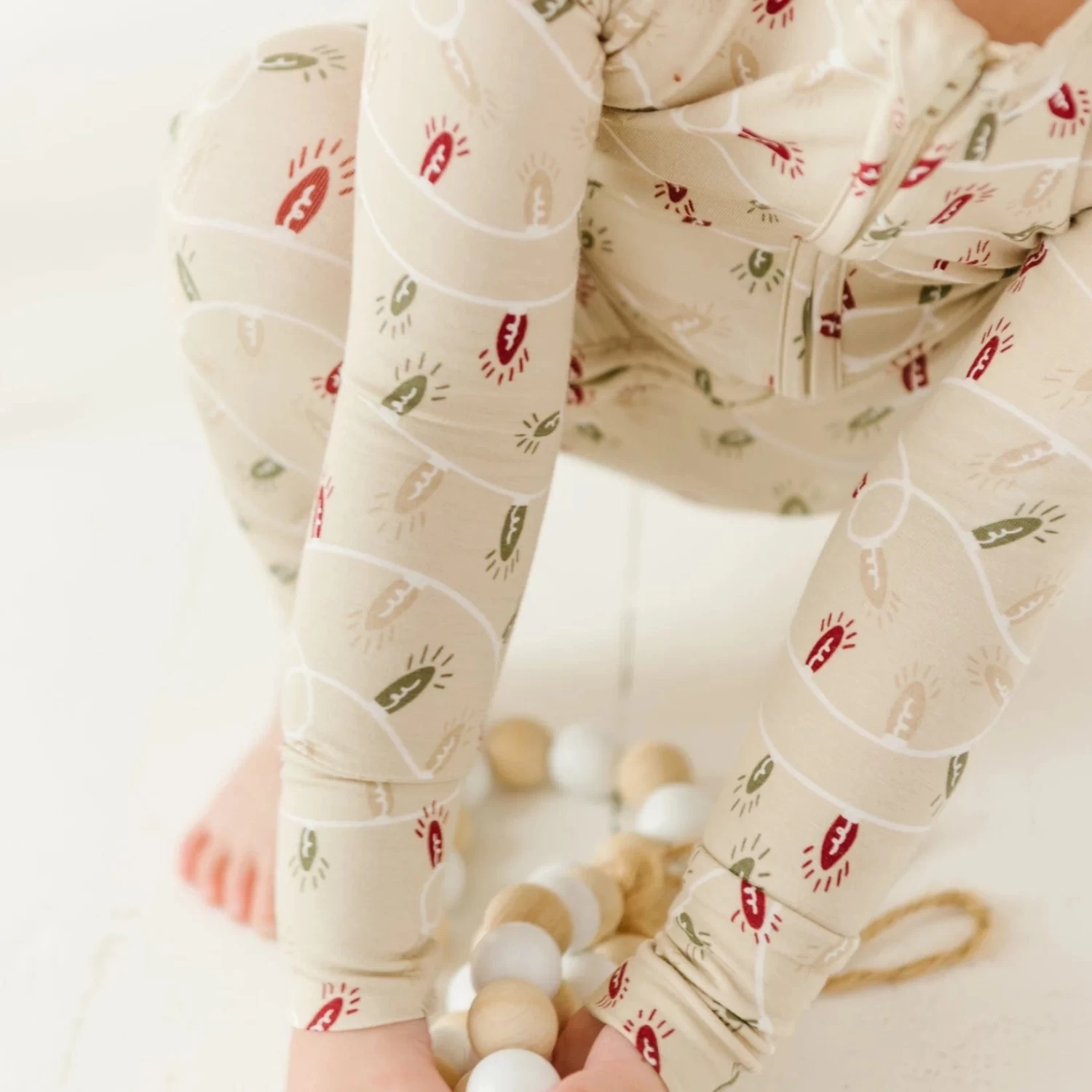 Christmas Lights Zip Romper 4 Christmas Lights Zip Romper - Image 2