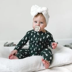 Christmas Trees Small Ribbed Zip Romper -Baby Product Shop christmas trees small ribbed zip romper brave little ones lil tulips 30962588024950