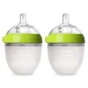 Comotomo Baby Bottle, Double Pack - 5 Oz - Green 1 Comotomo Baby Bottle, Double Pack - 5 Oz - Green -Baby Product Shop comotomo baby bottle double pack 5 oz green como tomo lil tulips 28332379013238