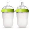 Comotomo Baby Bottle, Double Pack - 8 Oz - Green -Baby Product Shop comotomo baby bottle double pack 8 oz green como tomo lil tulips 28332404473974