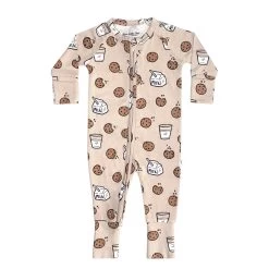 Cookies And Milk Zip Romper