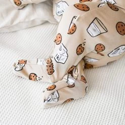 Cookies And Milk Zip Romper -Baby Product Shop cookies and milk zip romper brave little ones lil tulips 30962541461622